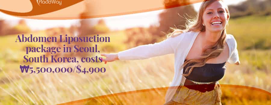 Abdomen Liposuction package in Seoul, South Korea, costs ‎₩5,500,000$4,900